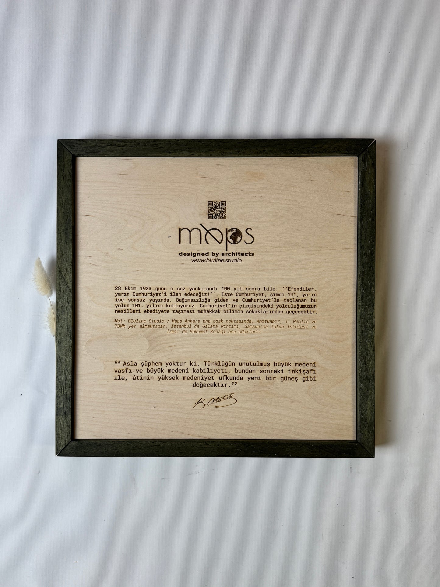 Ankara: Ahşap Gravür Haritası | Cumhuriyetin Kuruluşu Minimalist Ahşap Harita | El İşi Epoksi Duvar Tablosu (Cumhuriyet Serisi)