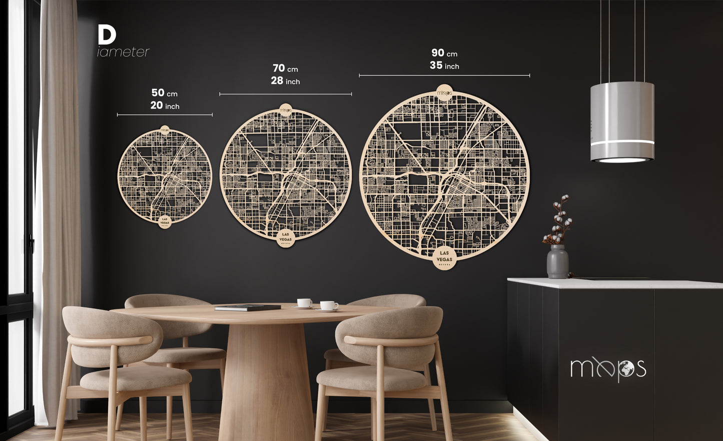 Boston Ahşap Duvar Sanatı – Minimal Soyut Form | Orbit Koleksiyonu