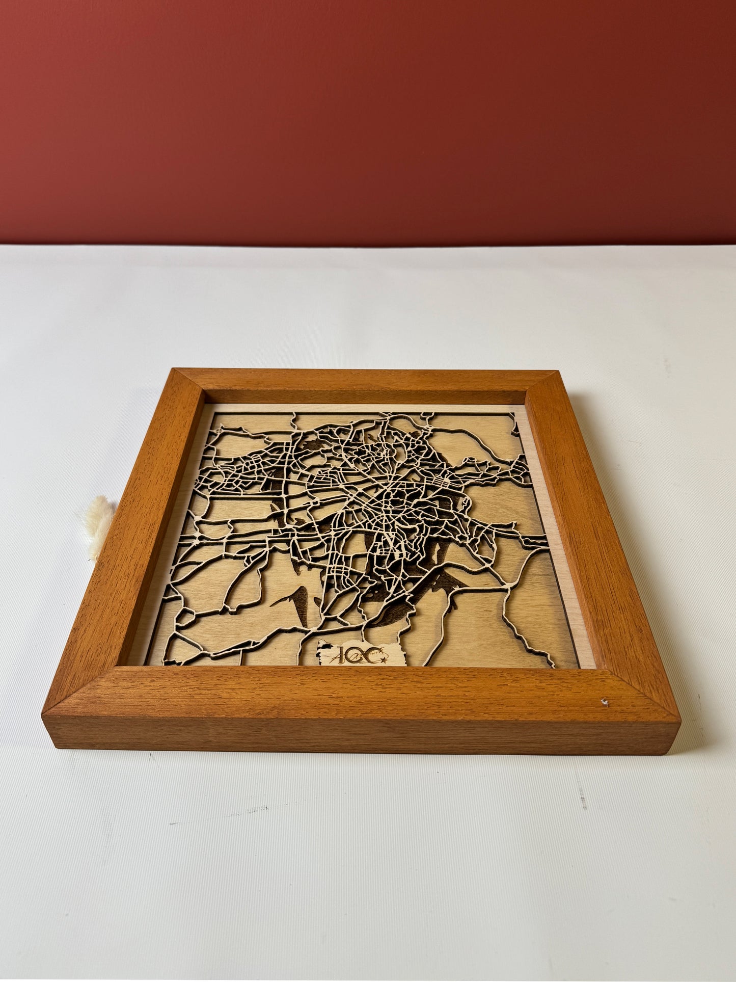 Ankara: Ahşap Gravür Haritası | Cumhuriyetin Kuruluşu Minimalist Ahşap Harita | El İşi Epoksi Duvar Tablosu (Cumhuriyet Serisi)