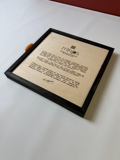 İzmir: Epoksi Ahşap Haritası |Kurtuluş Haritası: İzmir – 9 Eylül 1922 (El Yapımı Ahşap Sanat Eseri)