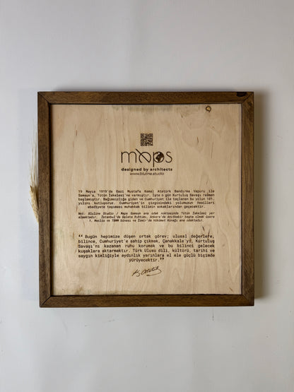 Samsun: Epoksi Ahşap Harita | Kurtuluş Haritası: Samsun — 19 Mayıs 1919