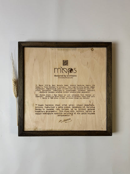 Samsun: Epoksi Ahşap Harita | Kurtuluş Haritası: Samsun — 19 Mayıs 1919