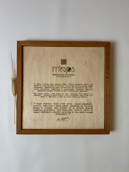 Samsun: Epoksi Ahşap Harita | Kurtuluş Haritası: Samsun — 19 Mayıs 1919