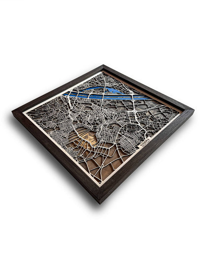 Viyana Ahşap Şehir Haritası – Mozart'ın Mirası | Zamansız Şehir Manzaraları