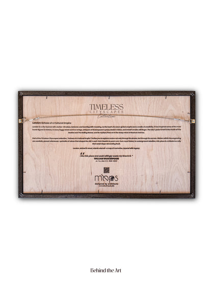 Londra Epoksi Ahşap Kazıma Şehir Haritası |  The Beatles, Sherlock Holmes, Bowie ve Daha Fazlasından Özel Set. Uzaklara Gitme ve Çift Hediyesi. Detaylı Harita