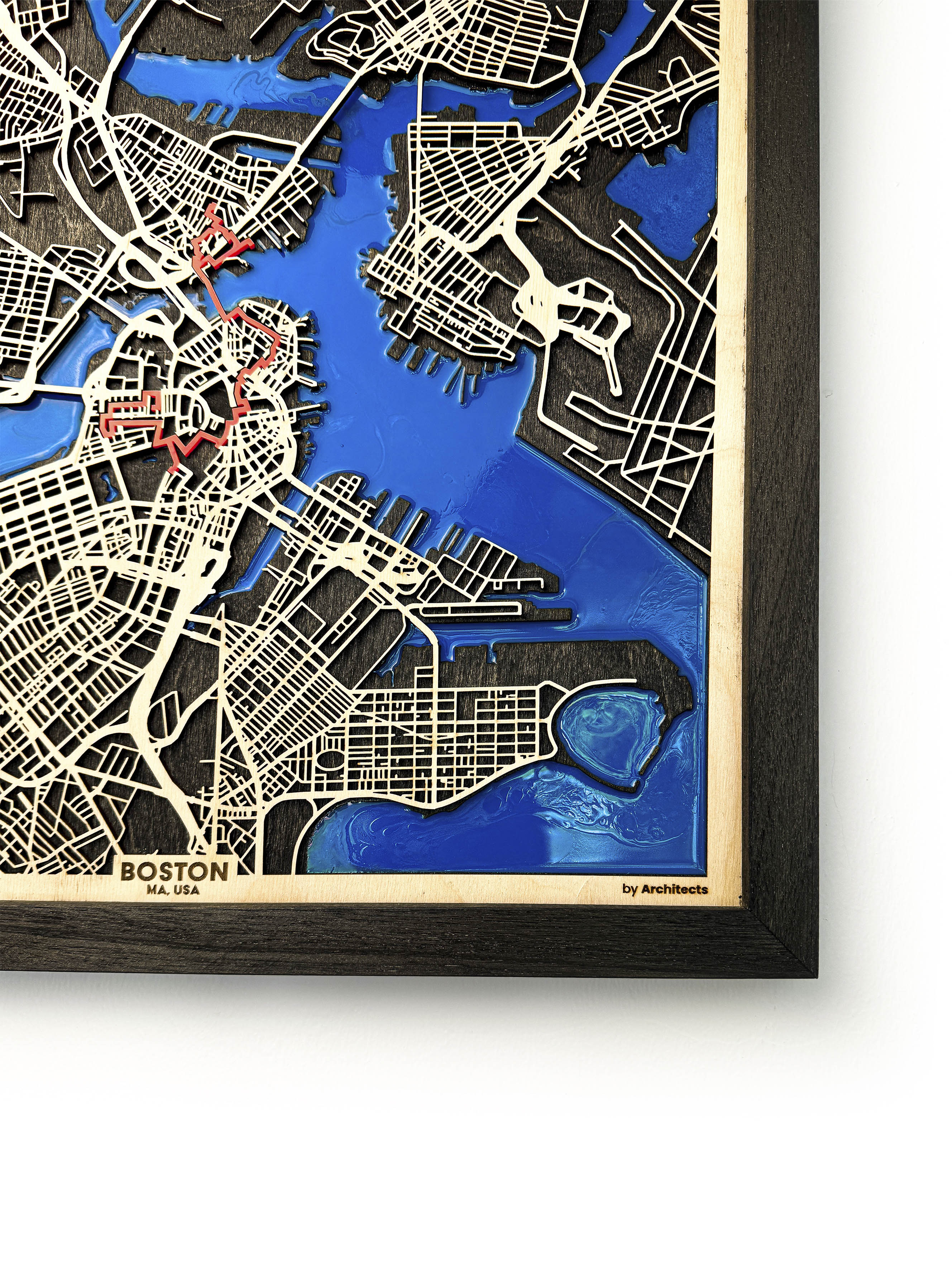 Boston Şehir Haritası - Özgürlük Yolu