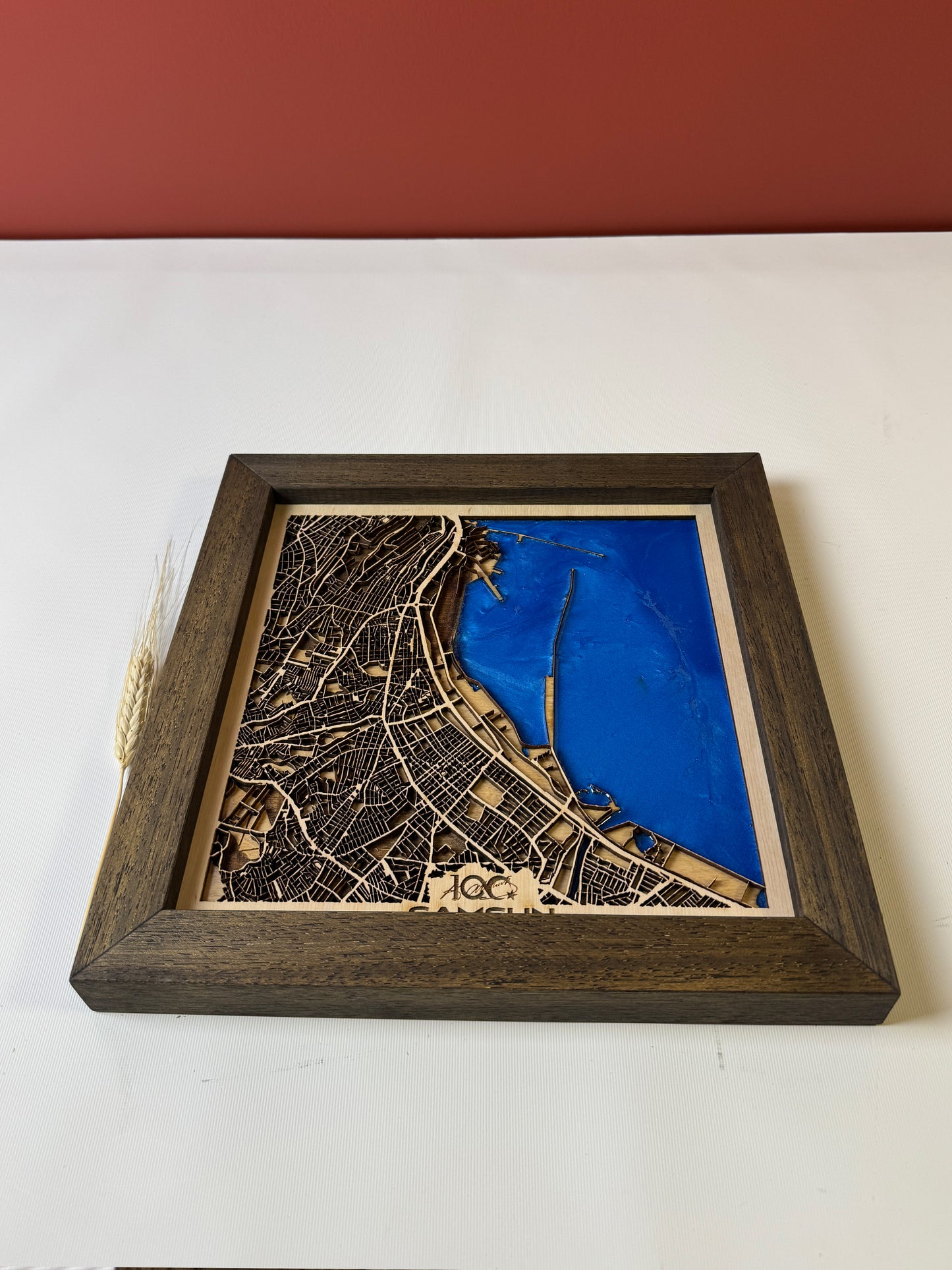 Samsun: Epoksi Ahşap Harita | Kurtuluş Haritası: Samsun — 19 Mayıs 1919