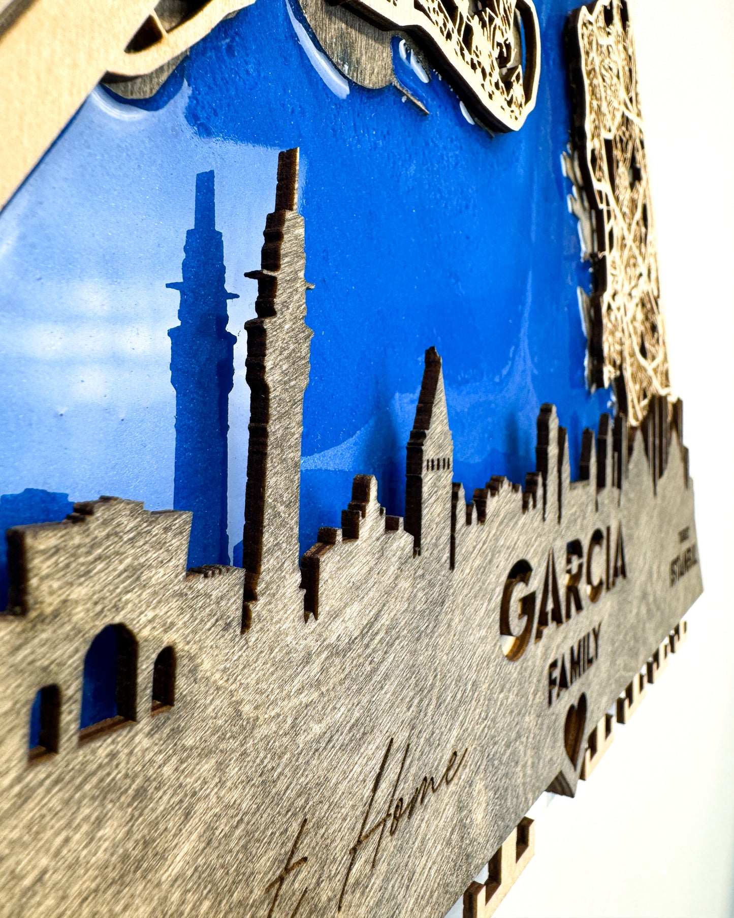 İstanbul Ahşap Anahtarlık – Doğu Batı ile Buluşuyor | City Whispers Koleksiyonu