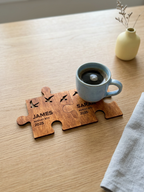 Puzzle Tasarımlı Kişiye Özel Bardak Altlığı Seti