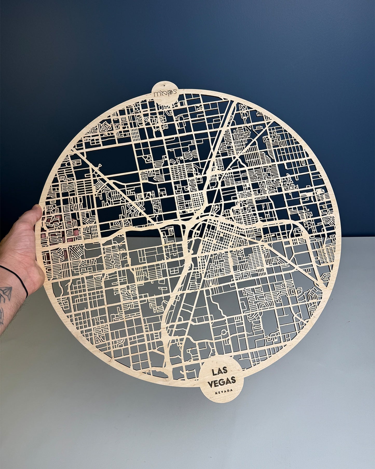 Las Vegas Ahşap Duvar Sanatı – Modern Minimalizm | Orbit Koleksiyonu