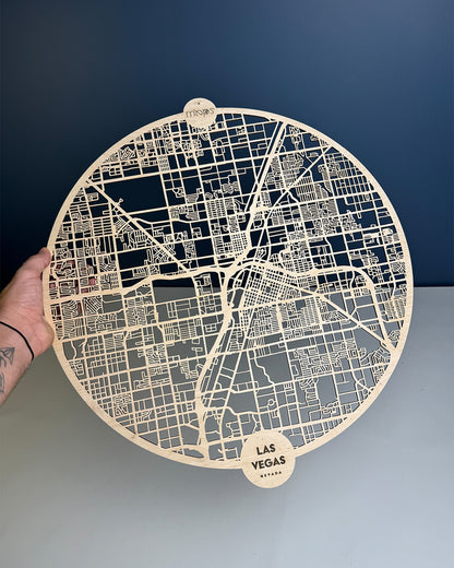 Las Vegas Ahşap Duvar Sanatı – Modern Minimalizm | Orbit Koleksiyonu