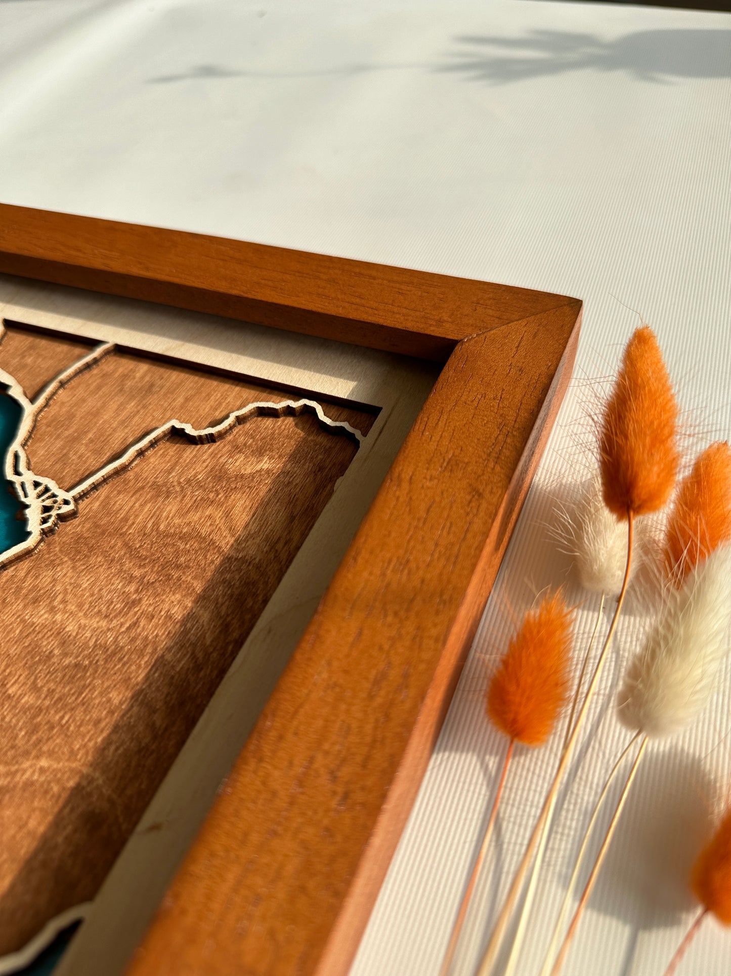 Ohri Gölü Ahşap Harita Duvar Sanatı | Ebedi Göller