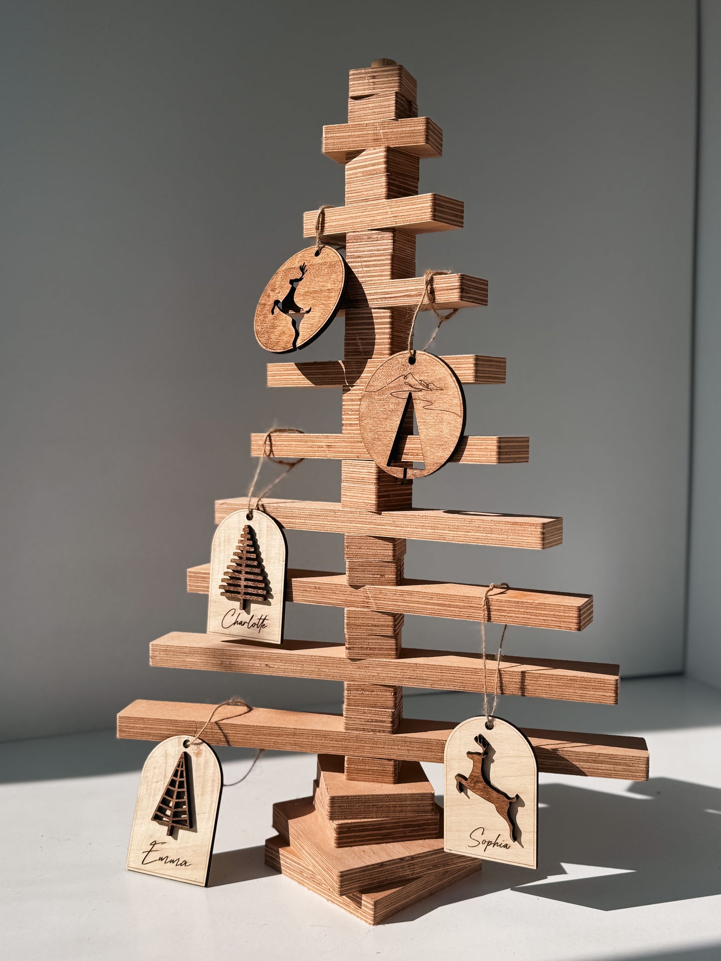 Ahşap Yılbaşı Ağacı (Lego Tarzı, Aile Dostu, Kendin Yap)