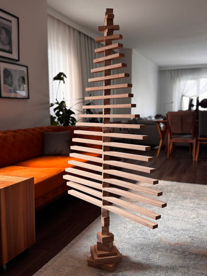 Ahşap Yılbaşı Ağacı (Lego Tarzı, Aile Dostu, Kendin Yap)