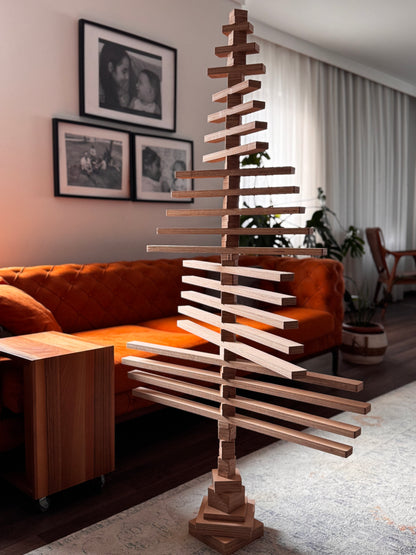 Ahşap Yılbaşı Ağacı (Lego Tarzı, Aile Dostu, Kendin Yap)