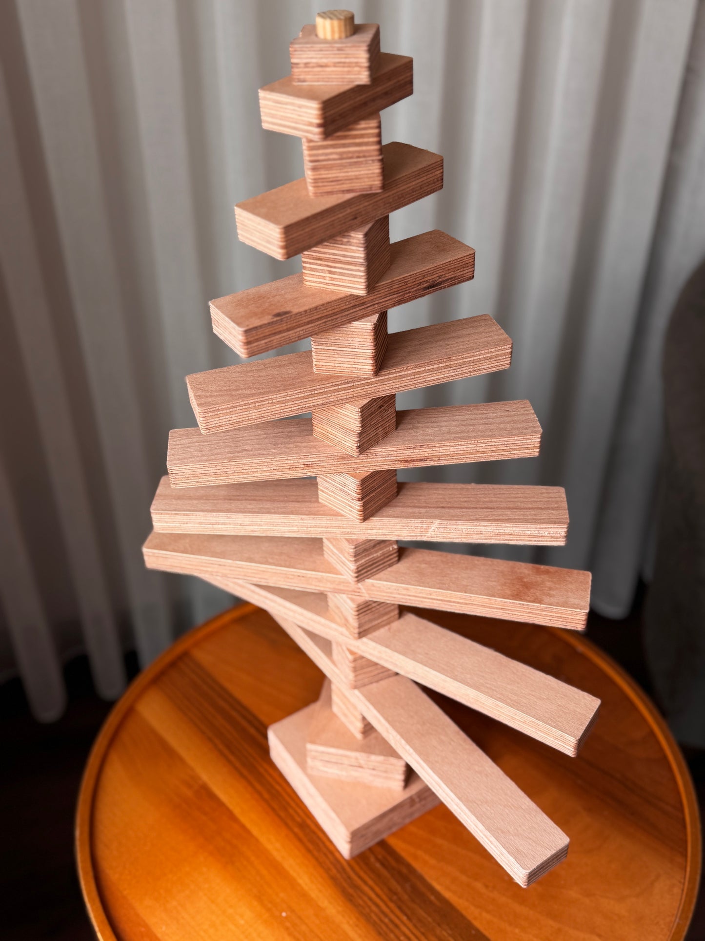 Ahşap Yılbaşı Ağacı (Lego Tarzı, Aile Dostu, Kendin Yap)