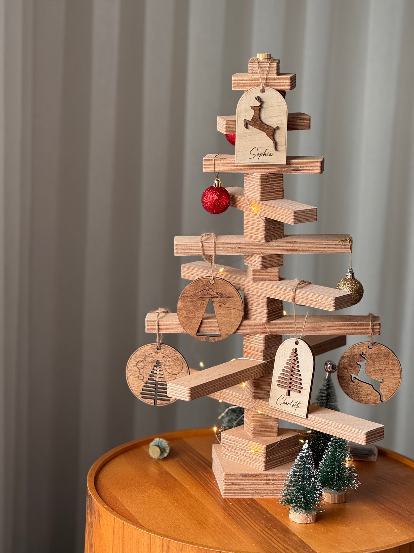 Ahşap Yılbaşı Ağacı (Lego Tarzı, Aile Dostu, Kendin Yap)