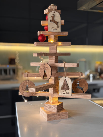 Ahşap Yılbaşı Ağacı (Lego Tarzı, Aile Dostu, Kendin Yap)