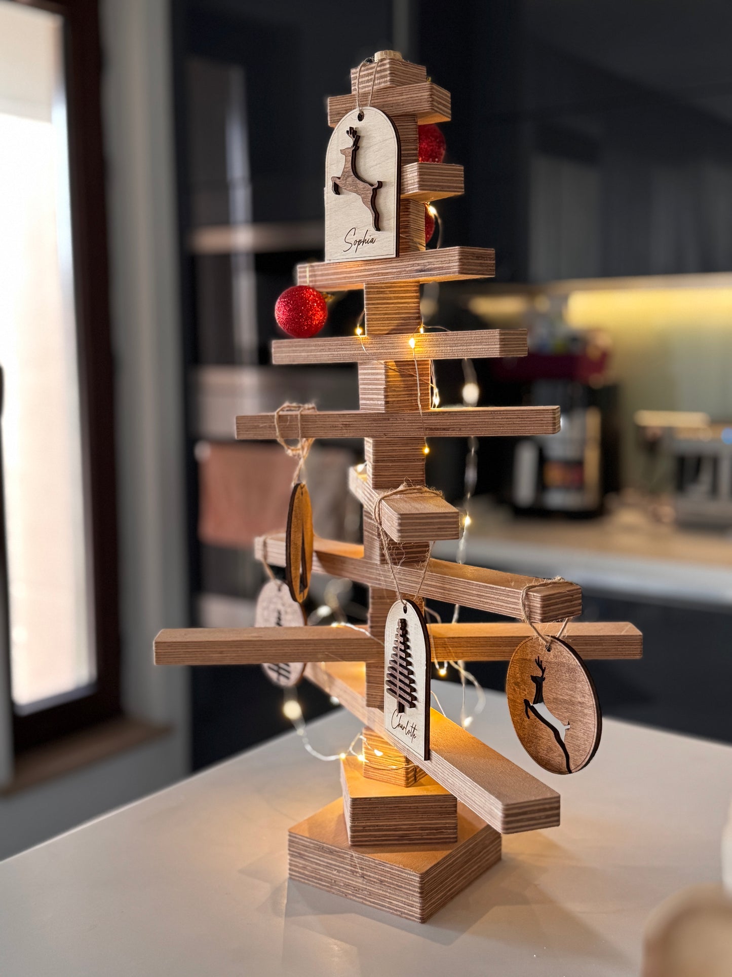 Ahşap Yılbaşı Ağacı (Lego Tarzı, Aile Dostu, Kendin Yap)