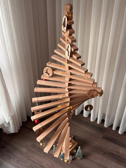 Ahşap Yılbaşı Ağacı (Lego Tarzı, Aile Dostu, Kendin Yap)