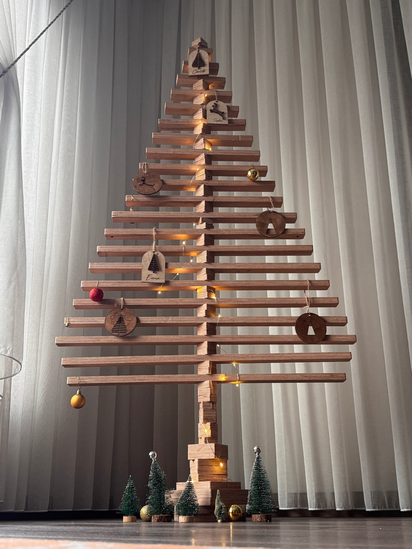 Ahşap Yılbaşı Ağacı (Lego Tarzı, Aile Dostu, Kendin Yap)