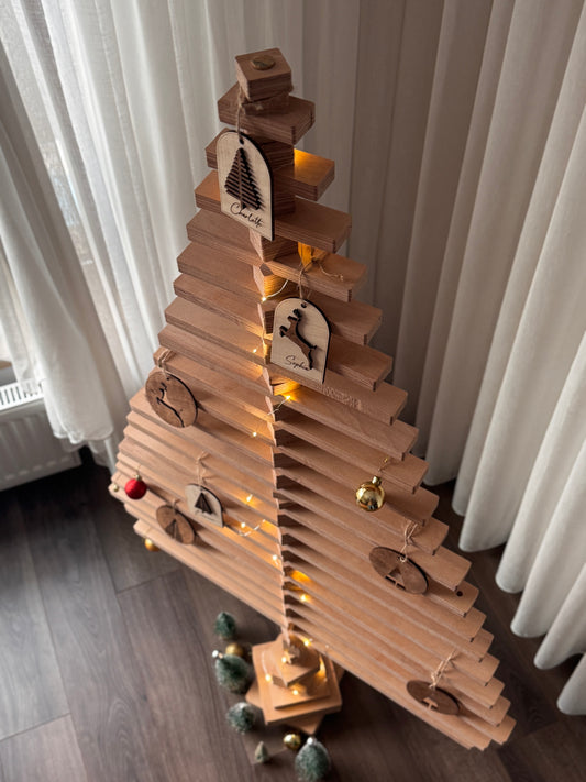 Ahşap Yılbaşı Ağacı (Lego Tarzı, Aile Dostu, Kendin Yap)