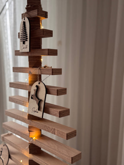 Ahşap Yılbaşı Ağacı (Lego Tarzı, Aile Dostu, Kendin Yap)