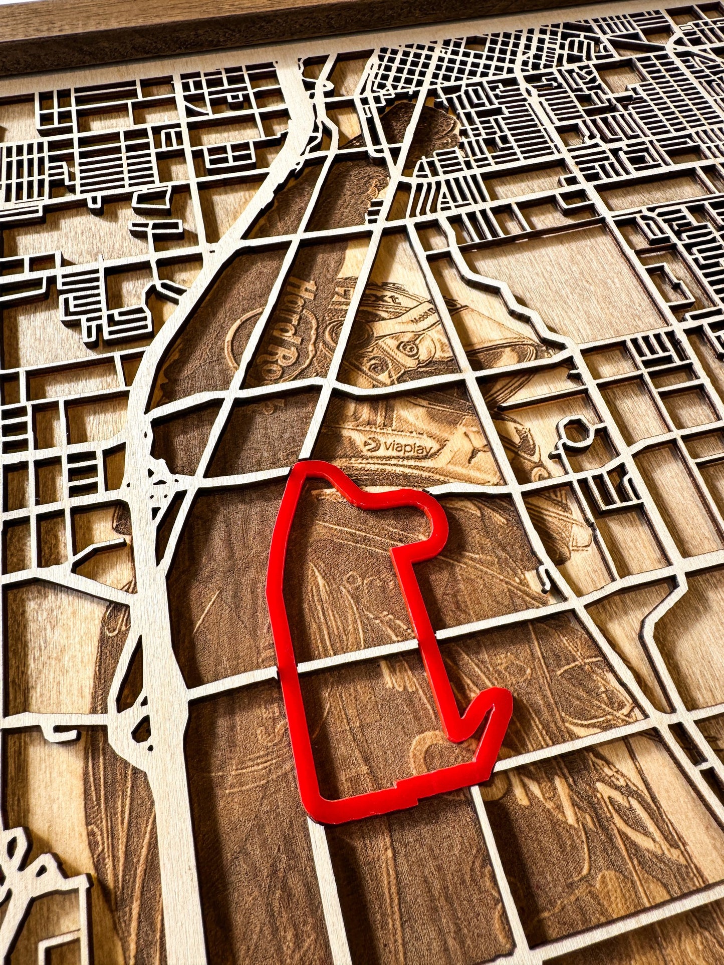 Las Vegas Ahşap Pist Haritası | Formula 1 Sürümü