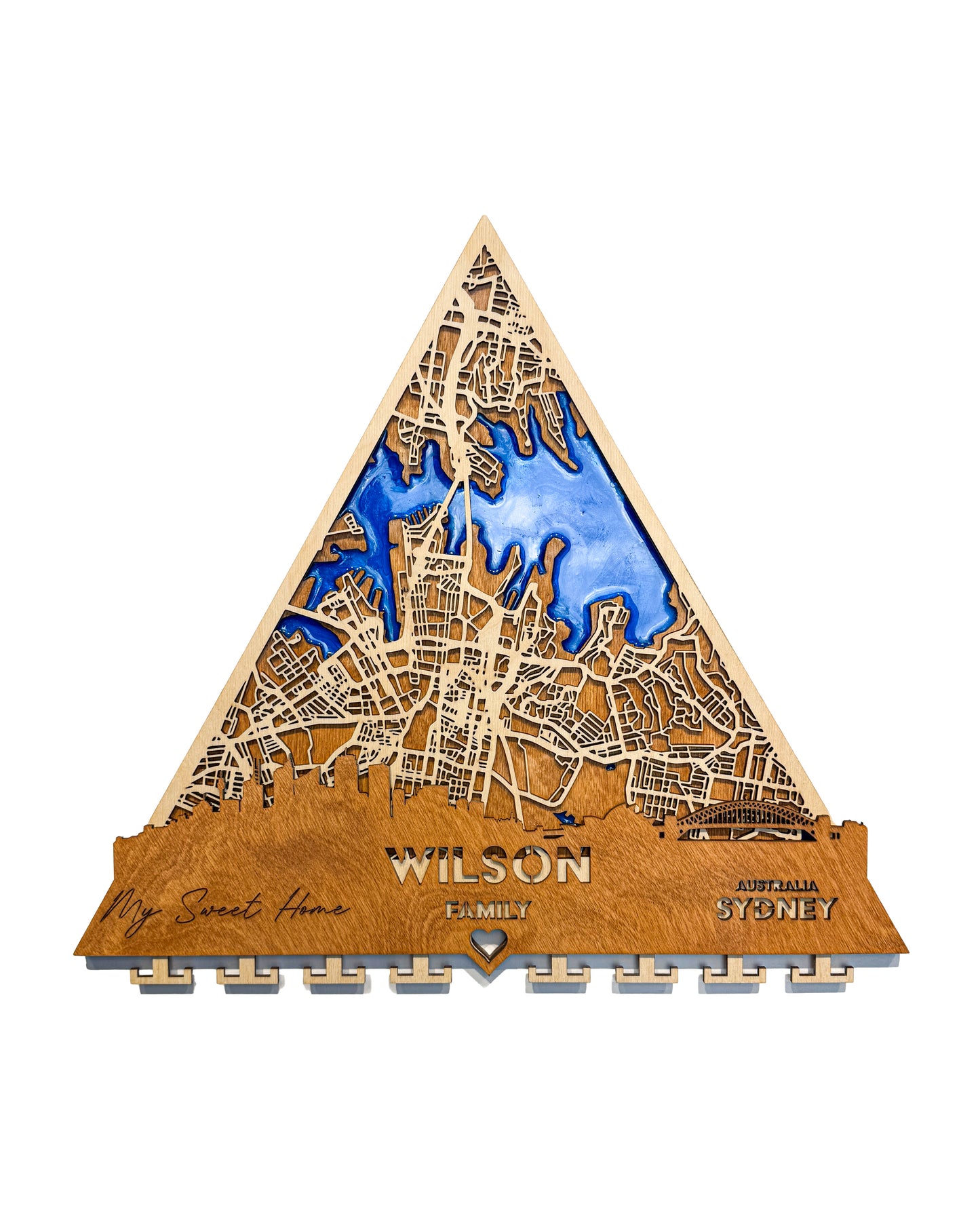 Sydney Ahşap Anahtarlık – Kıyı Sakinliği | Şehir Fısıltıları Koleksiyonu