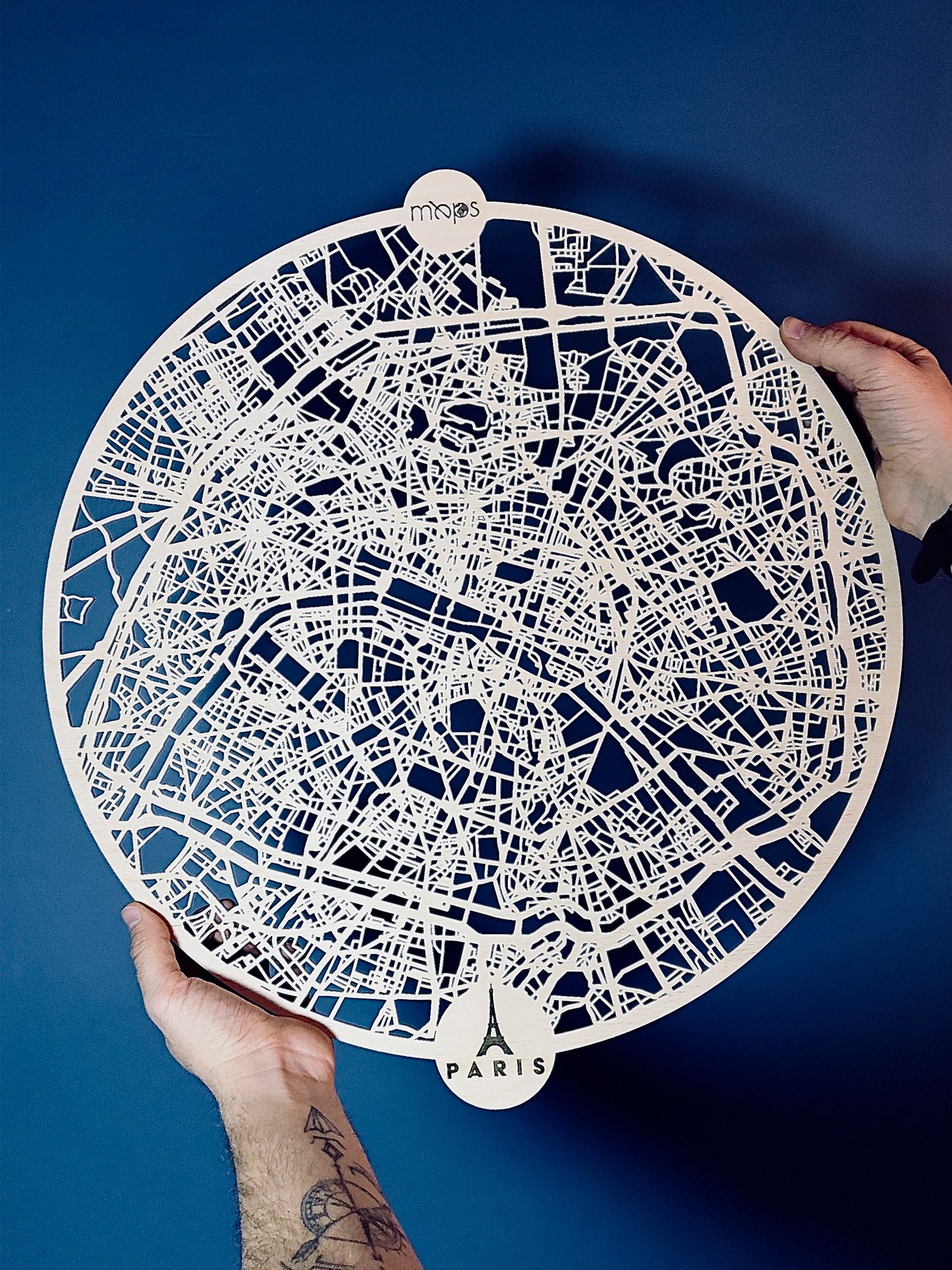 Paris Ahşap Duvar Sanatı – Minimal Zarafet | Orbit Koleksiyonu