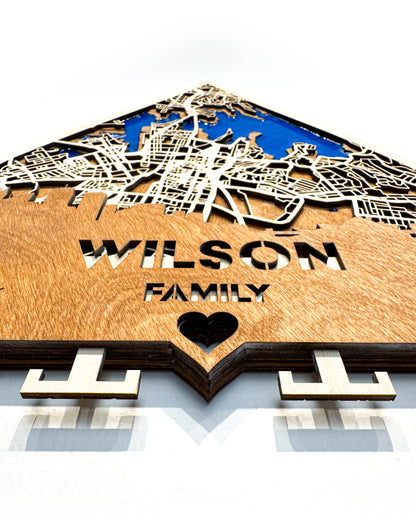 Sydney Ahşap Anahtarlık – Kıyı Sakinliği | Şehir Fısıltıları Koleksiyonu