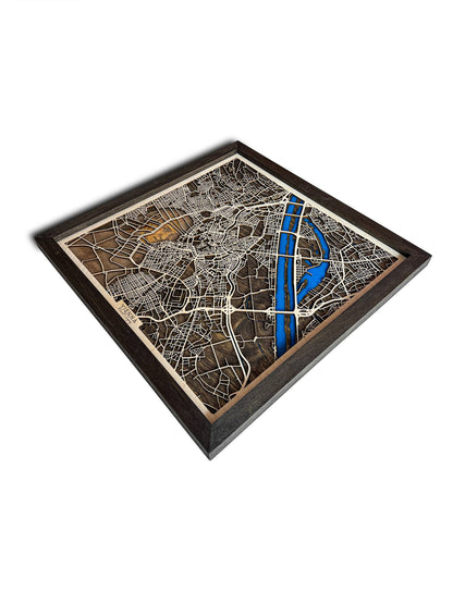 Viyana Ahşap Şehir Haritası – Mozart'ın Mirası | Zamansız Şehir Manzaraları