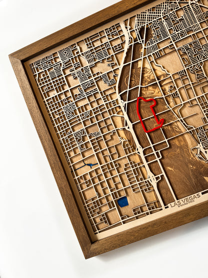 Las Vegas Ahşap Pist Haritası | Formula 1 Sürümü