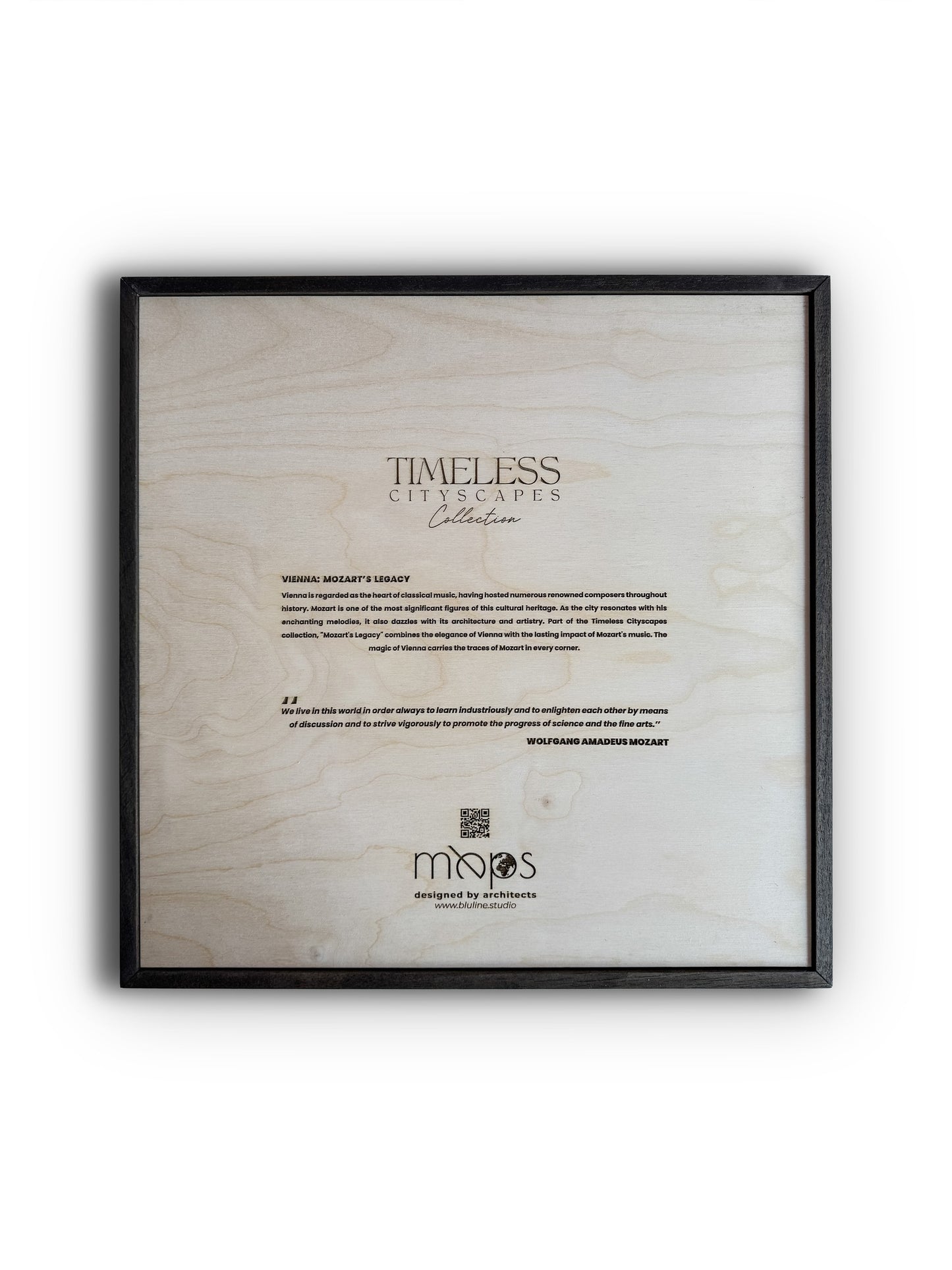 Viyana Ahşap Şehir Haritası – Mozart'ın Mirası | Zamansız Şehir Manzaraları