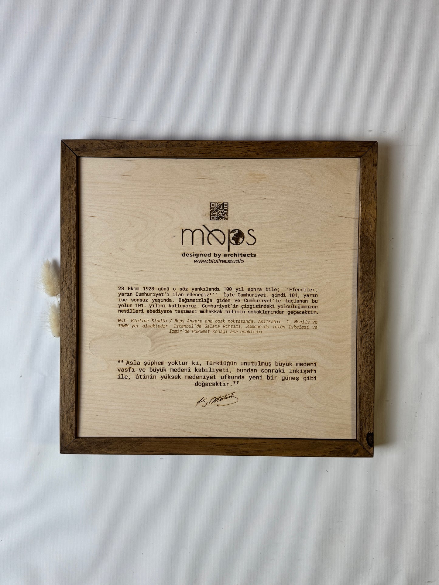 Ankara: Ahşap Gravür Haritası | Cumhuriyetin Kuruluşu Minimalist Ahşap Harita | El İşi Epoksi Duvar Tablosu (Cumhuriyet Serisi)