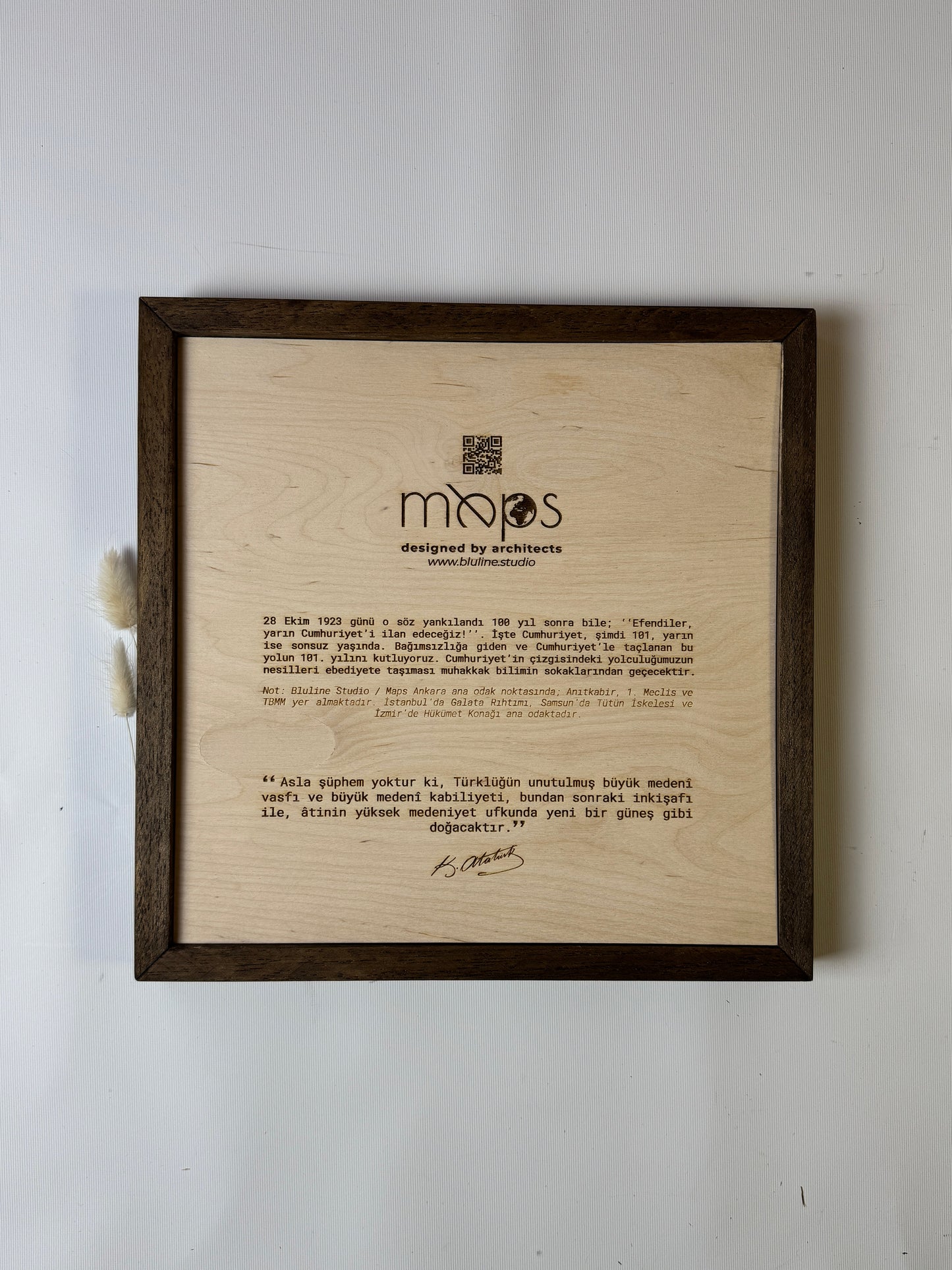 Ankara: Ahşap Gravür Haritası | Cumhuriyetin Kuruluşu Minimalist Ahşap Harita | El İşi Epoksi Duvar Tablosu (Cumhuriyet Serisi)